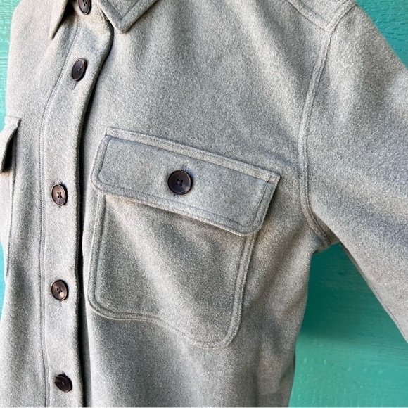 FREE ASSEMBLY SOFT WOOL BLEND SAGE GREEN SHACKET SIZE XL EUC - Picture 7 of 14